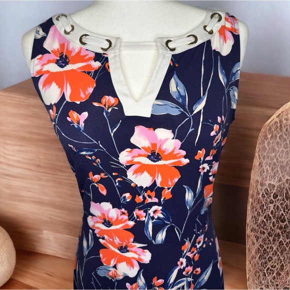 Ivanka Trump Floral Sleeveless Work/Office Dress - Picture 7 of 14